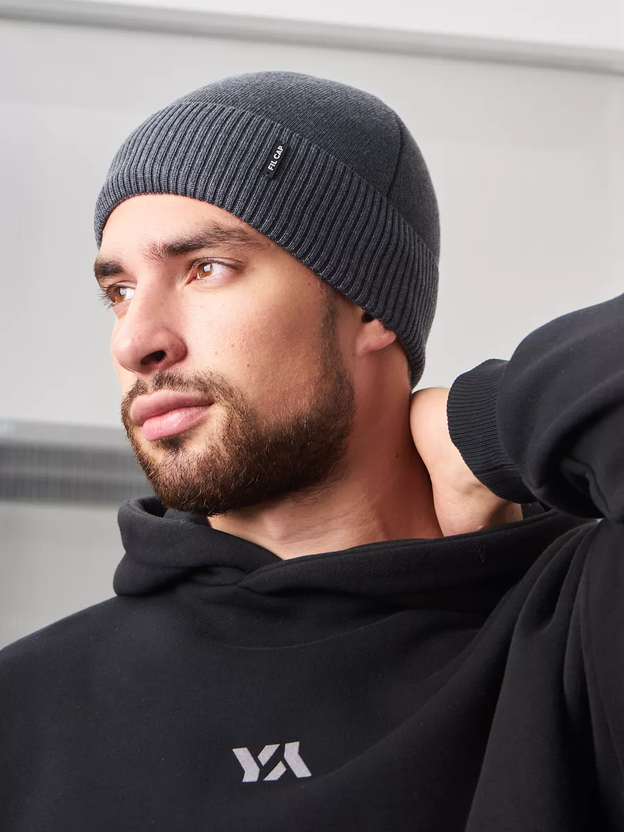 Шапка бини зимняя весенняя с флисом