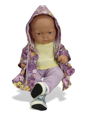 Комплект с плащем - На кукле. Одежда для кукол, пупсов и мягких игрушек.