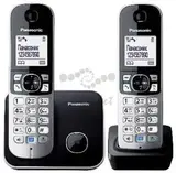 Радио-телефон Dect Panasonic KX-TG6812RU черный (2 трубки) АОН