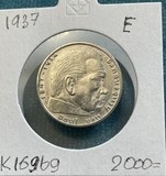 K16969 1937 Германия 2 марки Гинденбург E K16969 1937 Германия 2 марки Гинденбург E