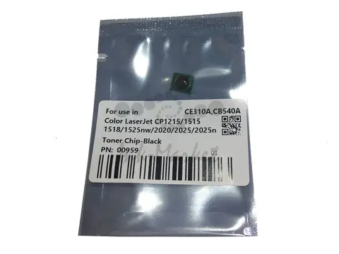 Чип картриджа CE310A, CB540A, CE320A, CC530A, CE250A для HP Color LaserJet CP1215/1515/2025/CP1025 (CET) черный, (унив.), 1.2K/2.2K/2K/3.5K/5K, CET0959