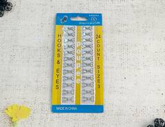 Крючки пришивные №3, р. 15*10 мм