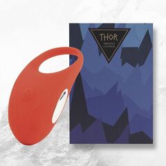 Красное кольцо с вибрацией Thor Cockring - 