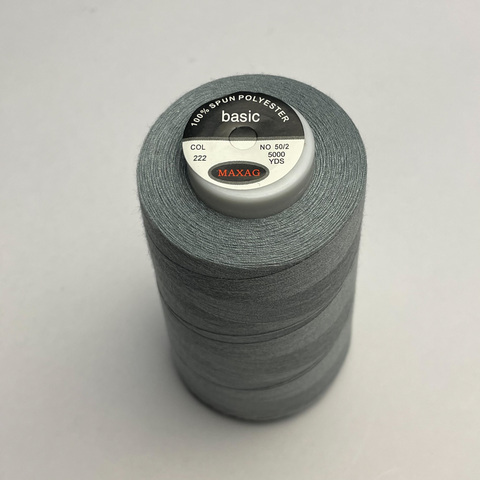 Нитки 50/2 5000 ярд 100% п/э, цвет 222