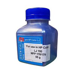Тонер голубой для HP Color LJ 150/MFP178/179 55 грамм Chemical Silver ATM