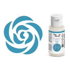 Краситель гелевый "Top Decor" жирорастворимый синий 25  мл