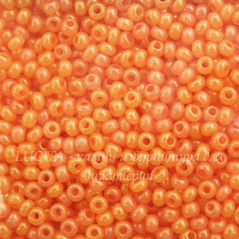 17389 Бисер 10/0 Preciosa Алебастр глянцевый ярко-оранжевый