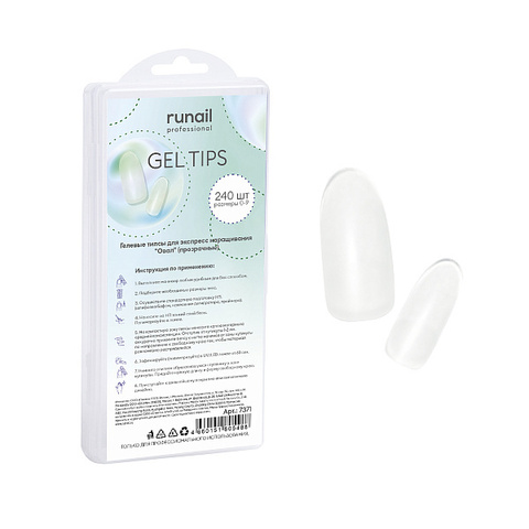 RuNail Гелевые типсы 