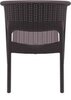 Кресло пластиковое плетеное, Siesta Contract Panama, коричневый
