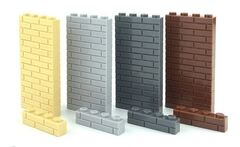 Кирпичик 1X4 Brick детали для конструктора набор 150 шт