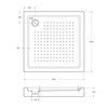 Cezares TRAY-A-15-W TRAY-A-A-95-15-W Акриловый поддон