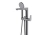 Aquatek AQ1145BGM AQ1145BGM БЕТТА смеситель для ванны напольный (внешняя и скрытая часть), шлиф. черный хром