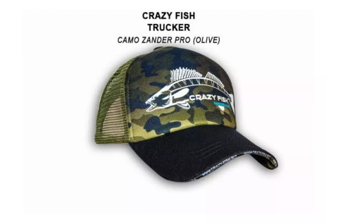 Кепка тракер CRAZY FISH Camo Zander Pro ol M