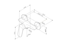 Смеситель для душа AM.PM  SUNNY - F85C20000