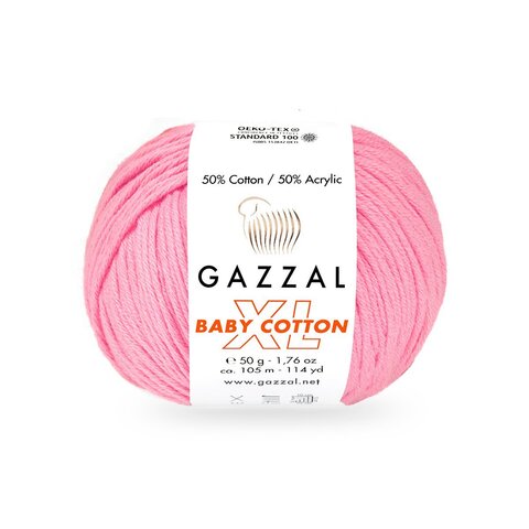 Пряжа Gazzal Baby Cotton XL 3468 барби