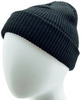 Картинка шапка вязаная Skully Wear short beanie black - 3