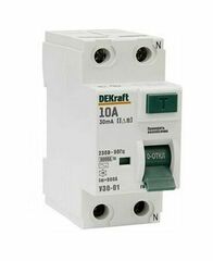 14052 Выключ.диф.тока УЗО03-2Р-010А-030 Dekraft