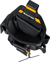 KRAFTOOL KP-13E с быстросъёмным креплением FastClip, 13 карманов и петель, 280 х 200 мм, поясная сумка (38772)