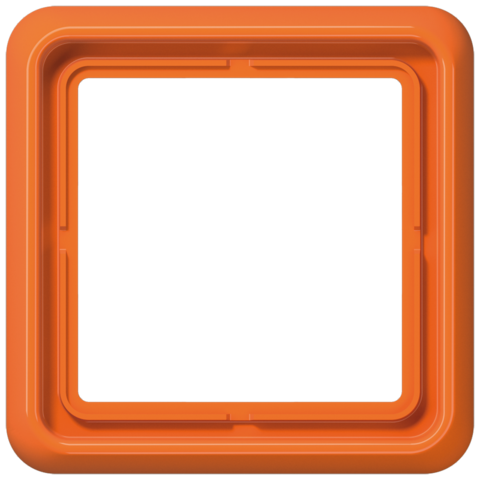 Рамка на 1 пост. Цвет Блестящий оранжевый. JUNG CD 500. CD581WUO