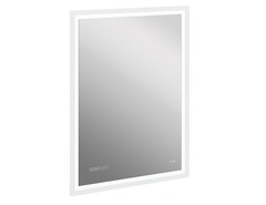 ЗЕРКАЛО LED 080 DESIGN PRO 60X85 С ПОДСВЕТКОЙ ЧАСЫ С АНТИЗАПОТЕВАНИЕМ ПРЯМОУГОЛЬНОЕ