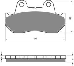 Тормозные колодки дисковые 050 AD