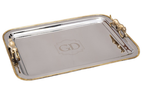 Поднос 48x35x7см Garda Decor Леопарды