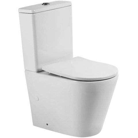 BelBagno BB2149CP-TOR/BB2149T/BB2031SC Унитаз-компакт безободковый со смывом TORNADO BelBagno FLAY-TOR BB2149CP-TOR/BB2149T/BB2031SC