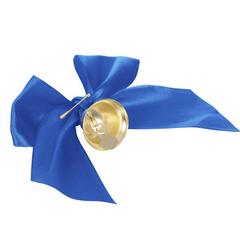 Колокольчик выпускной с темно-синим бантом