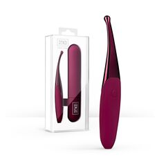 Фиолетовый точечный вибромассажер Senzi Vibrator - 14,7 см. - 