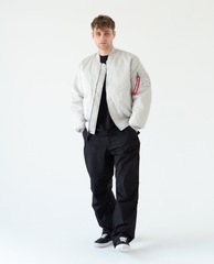 Бомбер Alpha Industries MA-1 Light Grey (Светло-серый)