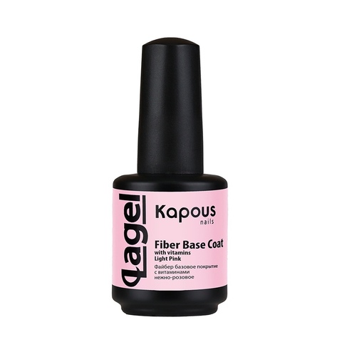 1743 Файбер базовое покрытие с витаминами нежно-розовое «Fiber Base Coat with vitamins Light Pink», 15 мл
