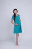 Платье для беременных 06149 бирюзовый