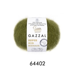 Пряжа Gazzal Super Kid Mohair цвет 64402