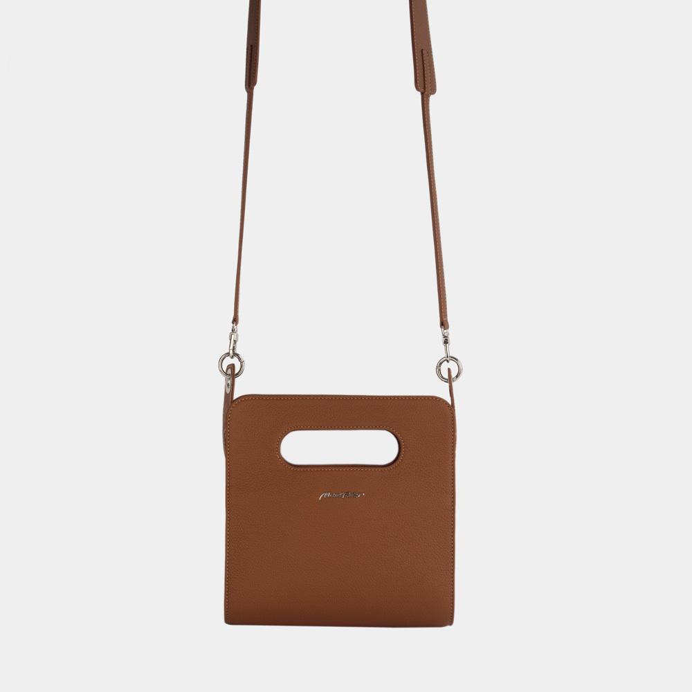 Женская сумка Camille Easy из натуральной кожи теленка,  цвета карамели