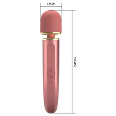 Персиковый жезловый вибратор Power Wand - 29 см. - 