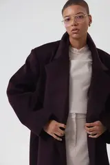 Пальто BIG, бургунди