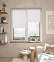 Рулонные шторы блэкаут Круиз Белый