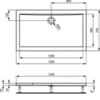 Душевой поддон 120х70 см Ideal Standard UltraFlat K193601