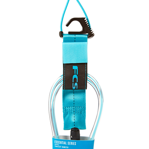 FCS 6' Regular Essential Leash Blue