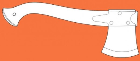 Топор Morakniv Outdoor Axe 12058 средний, оранжевый/черный (12058)