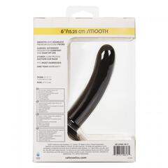 Черный анальный стимулятор Silicone Smooth Probe - 15,25 см. - 