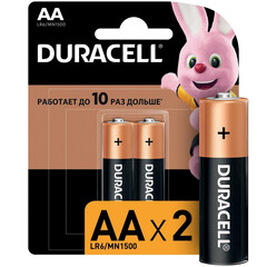 Батарейки DURACELL BASIC АА/LR6-2BL