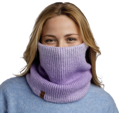 Картинка шарф-труба Buff Neckwarmer Knitted Polar Marin Lavender - 4