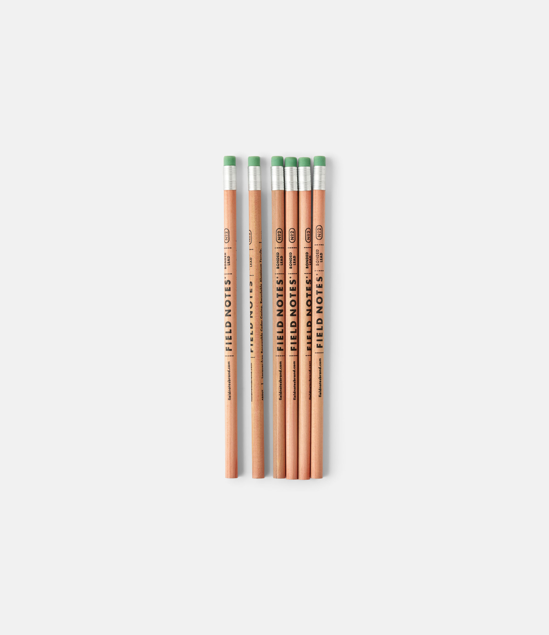 Field Notes Woodgrain Pencil No.2 — набор карандашей
