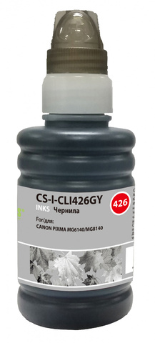 Чернила Cactus CS-I-CLI426GY Серый / Gray 100мл для Canon Pixma MG5140/5240/6140/8140/MX884