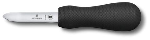 Нож кухонный Victorinox для устриц, 7 см, чёрный (7.6394)