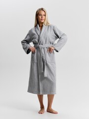 Халат женский Комфорт-3 Виотекс СВЕТЛО-СЕРЫЙ