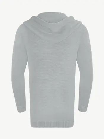 Кардиган с капюшоном из мягкой шерсти