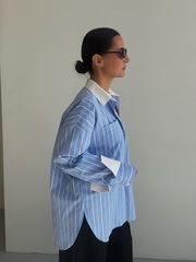 Рубашка со съемными манжетами