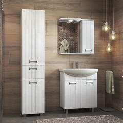 Шкаф навесной с зеркалом Diana 700 (правый) со спотом